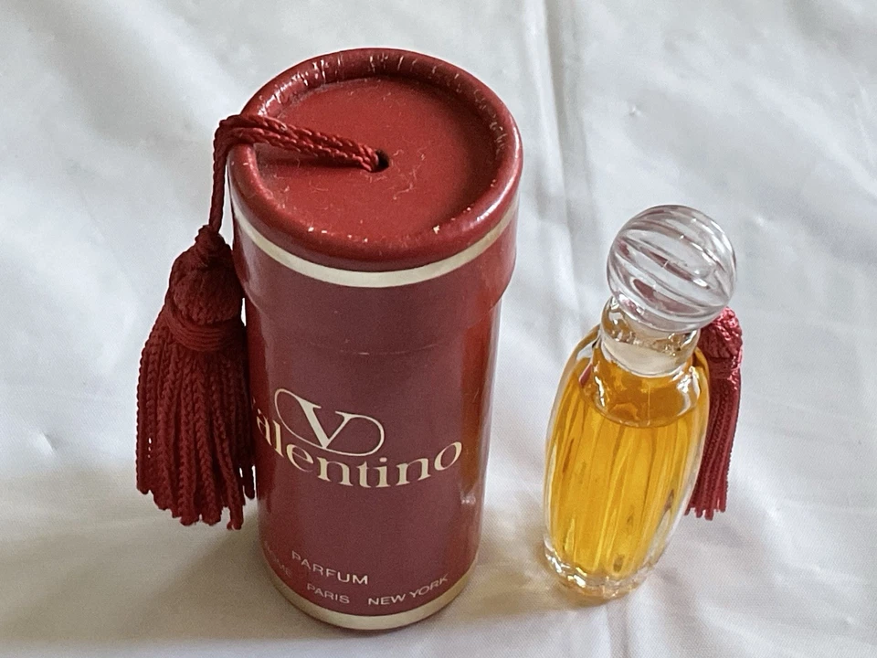 Mini perfume puro Splash V by VALENTINO de colección años 1986 4 ml con borlas - nuevo en caja Foto 3 de 4