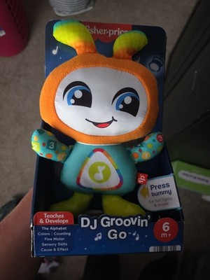 Fisher Price DJ Groovin' Go Interactive Baby Toddler Learning Toy Music & Lights