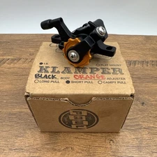 Paul Component Engineering Klamper Disc Caliper, Short Pull, Black with Orange