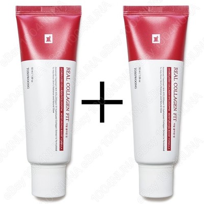 TOSOWOONG Real Collagen Fit 50g x2 Peel Off Wrapping Mask Cream Anti Wrinkle