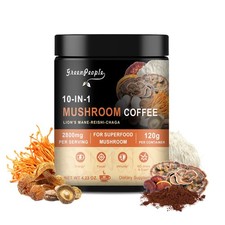 Mushroom Coffee - Lions Mane Mushroom Powder Instant Coffee with Lion's Mane