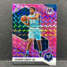 2021 MOSAIC VERNON CAREY JR RC #242 PINK CAMO PRIZM (CHARLOTTE HORNETS)