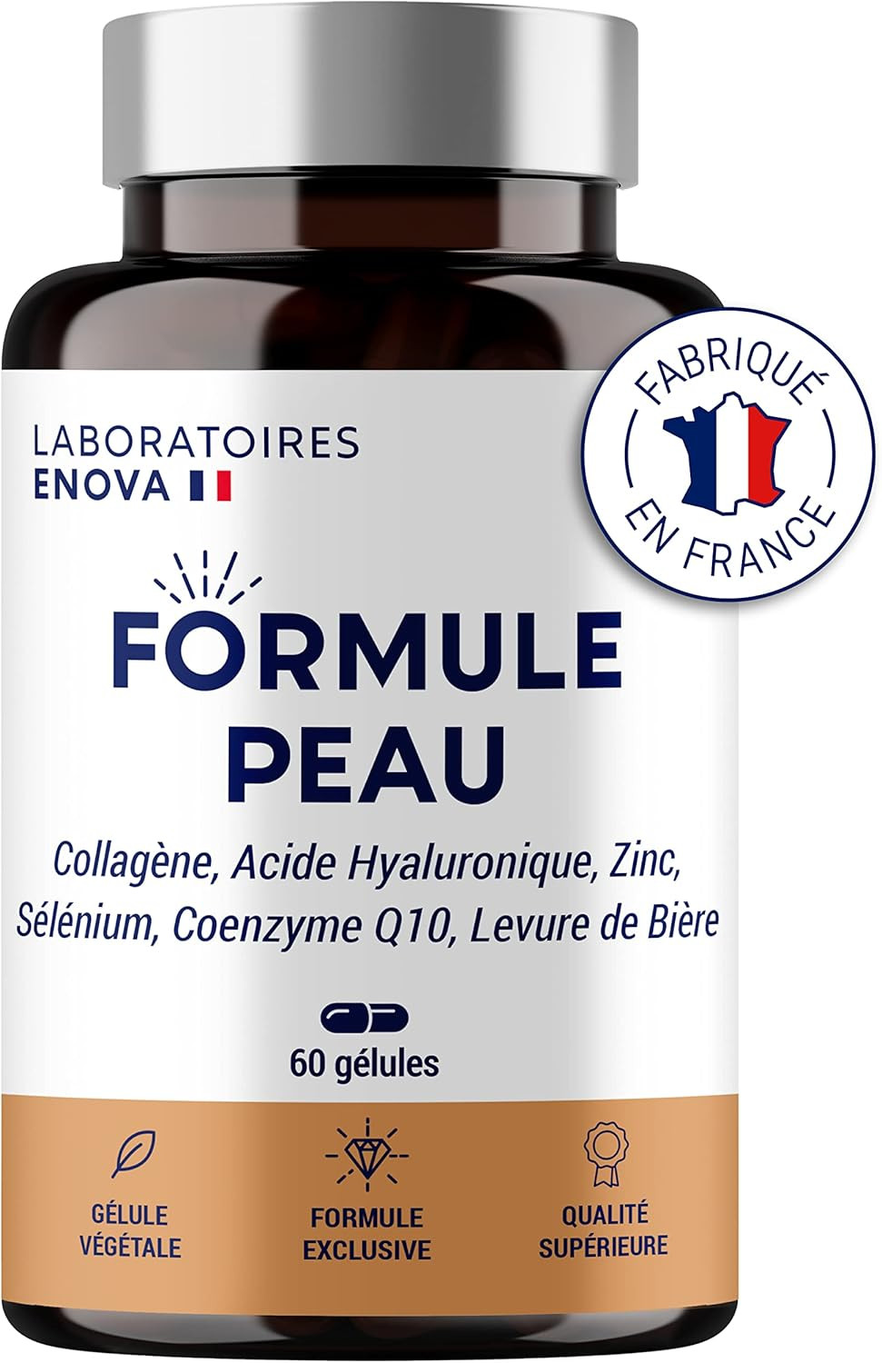 Collagene marin premium et acide hyaluronique pur en gélules