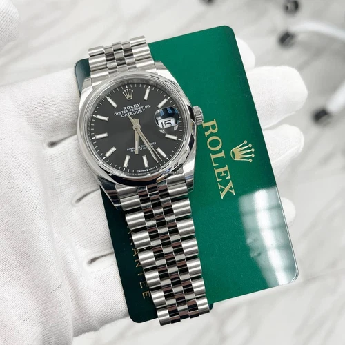 Rolex Datejust 36mm Acier Inoxydable Noir Index Dial Maroc Ubuy