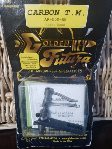 Golden Key Futura Arrow Rest Carbon T.M. AR-500 Right Hand - Picture 2 of 5