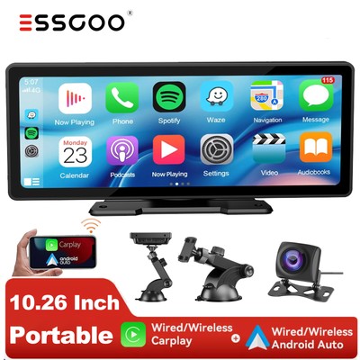 Apple Carplay Android Auto Autoradio Bluetooth Tragbarer Desktop Monitor +Kamera