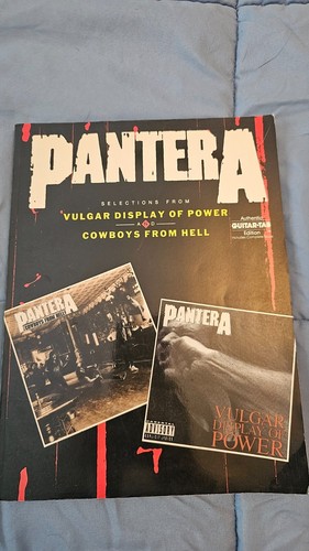 Vintage Pantera Guitar Tab Book – Cowboys From Hell / Vulgar Display of Power