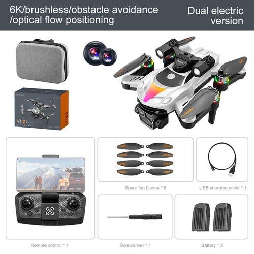 V188 8K obstacle Avoidance Foldable optical Flow Positioning Aerial Photography - Picture 29 of 36