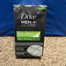 6 pack Dove Men  Care Bar 3-in-1 Bar Soap 4.00 oz. each for Body, Face, Shave