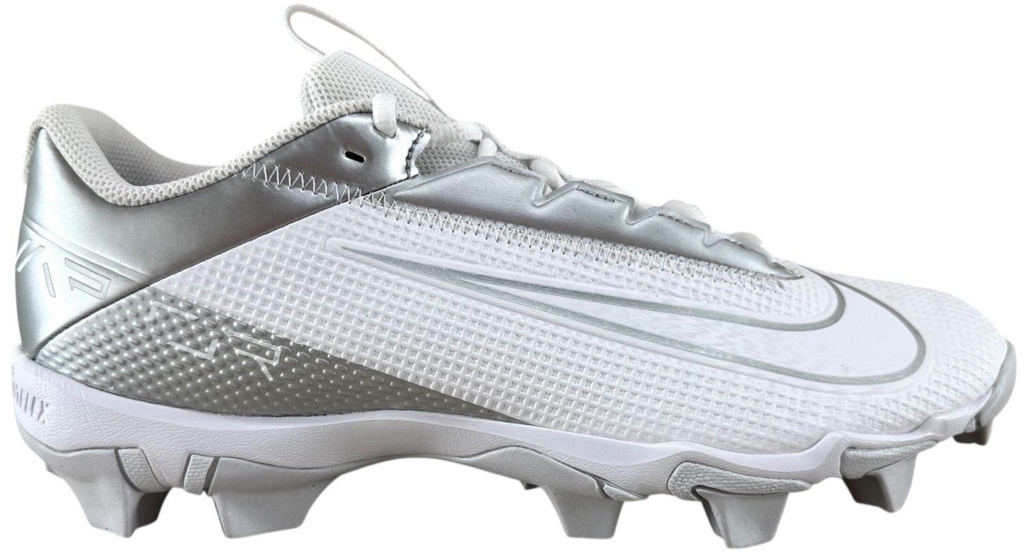 Nike Vapor Edge Shark 2 Football Cleats White Silver Mens Size 10.5 Performance Nike Vapor Edge Shark 2 Size 12 Mens White Metallic Silver  main image 3