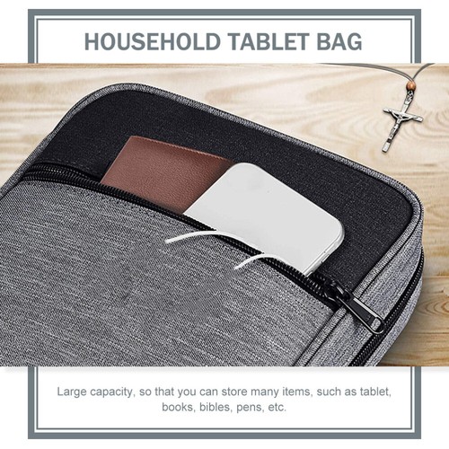 Extra Large Bible Cover Bible Handbag Bible Holder Canvas Bible Case - 第 3/12 張圖片
