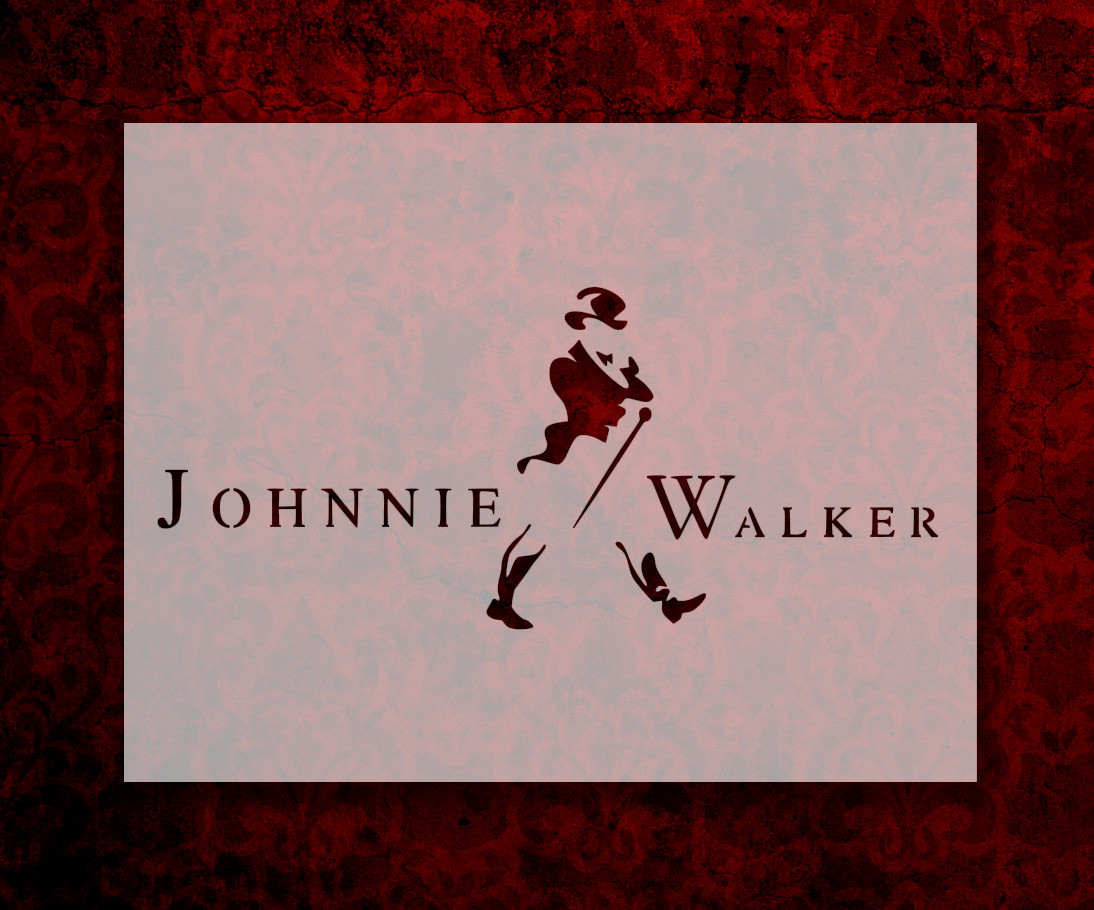 Johnnie Walker Whisky 8.5" x 11" Custom Stencil FAST FREE SHIPPING (660)