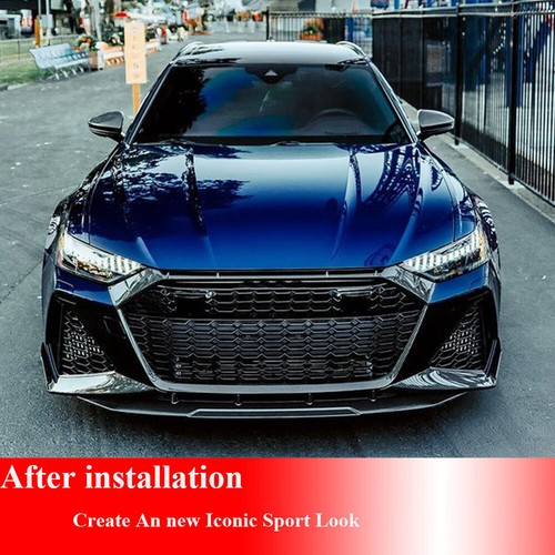 Difusor de parachoques trasero faldón lateral labio delantero de carbono seco para Audi RS6 RS7 C8 Avant - Imagen 3 de 18