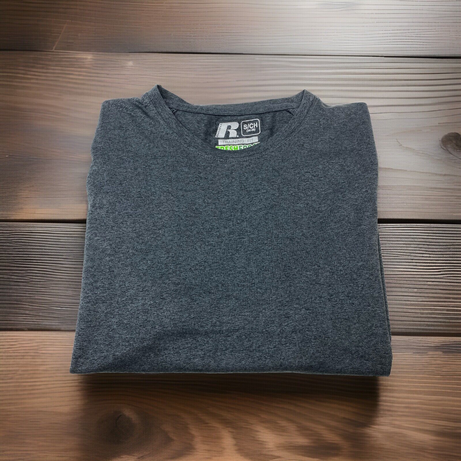 Russell Athletic Fresh Force Training Fit Men’s S Small Dark Gray T Shirt