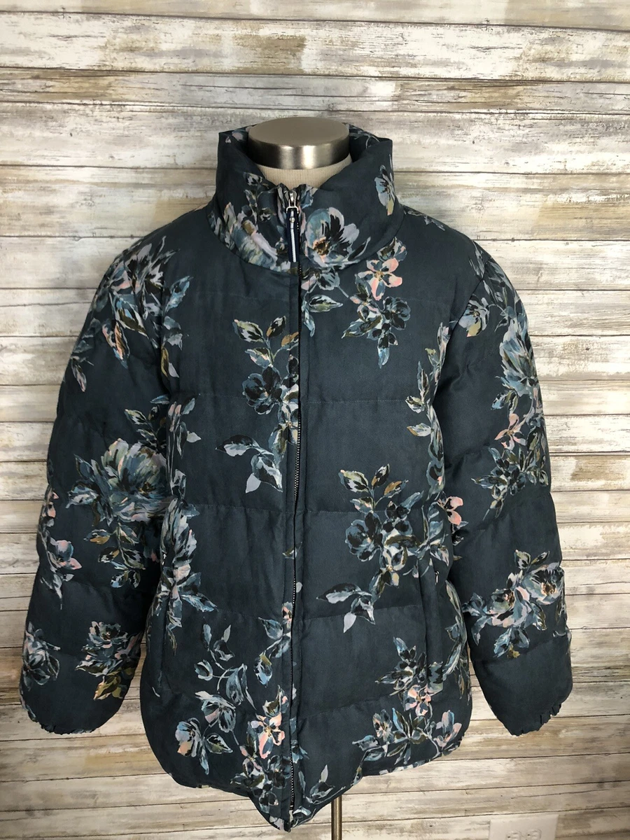 Floral puffer hotsell coat anthropologie