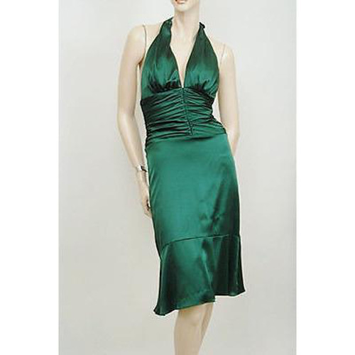 NEW NWT Nordstrom Maria Bianca Nero Halter Eve Womens Dress Green Size 0 -  2 | eBay