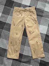 Polo Ralph Lauren Kids Trousers Chinos Pants Monogram Logo Size 4 110