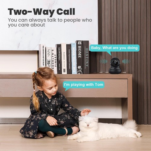 Litokam 2K Indoor Security Camera, 360° Cameras for Home Security Indoor with Mo - Picture 6 of 11