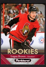 2017-18 Logan Brown Parkhurst Hockey Rookie RC Senators #297