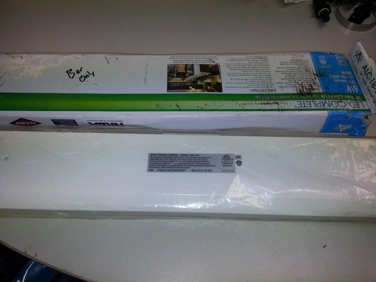 American Lighting ALC 18 WH LED Under Cabinet Light 6 Watt LIGHT ONLY