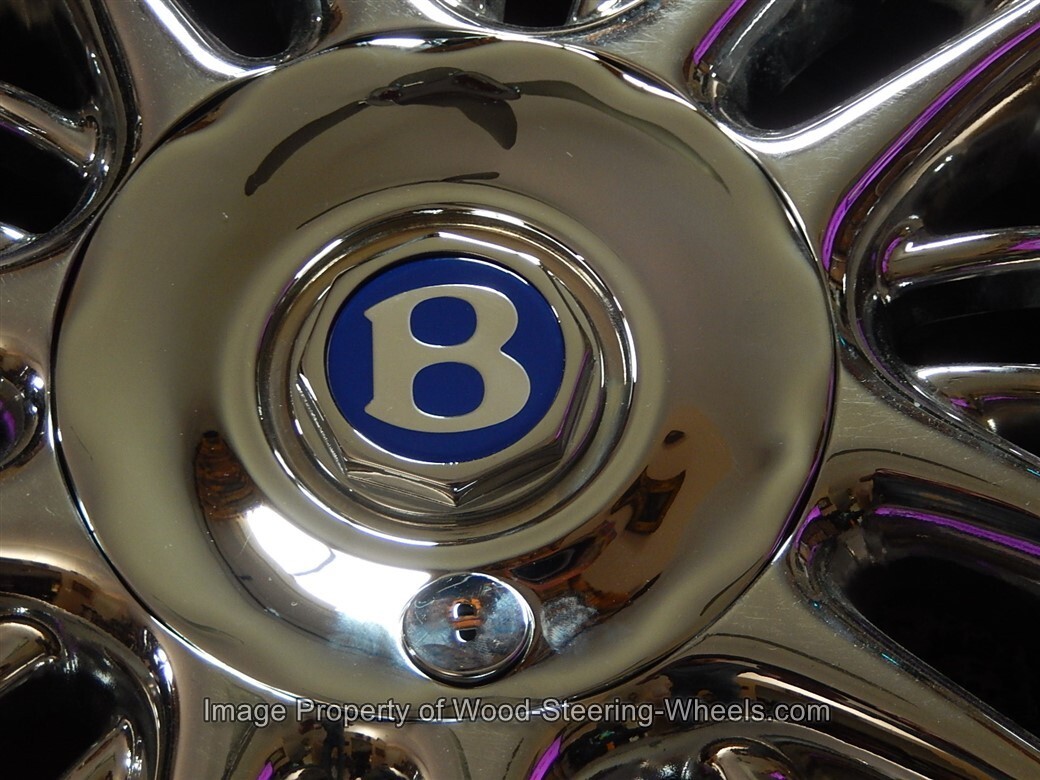 NEW Bentley AZURE Chrome Hub Cap Fits 1998 - 2000 Chrome Wheels 17"x 7.5"