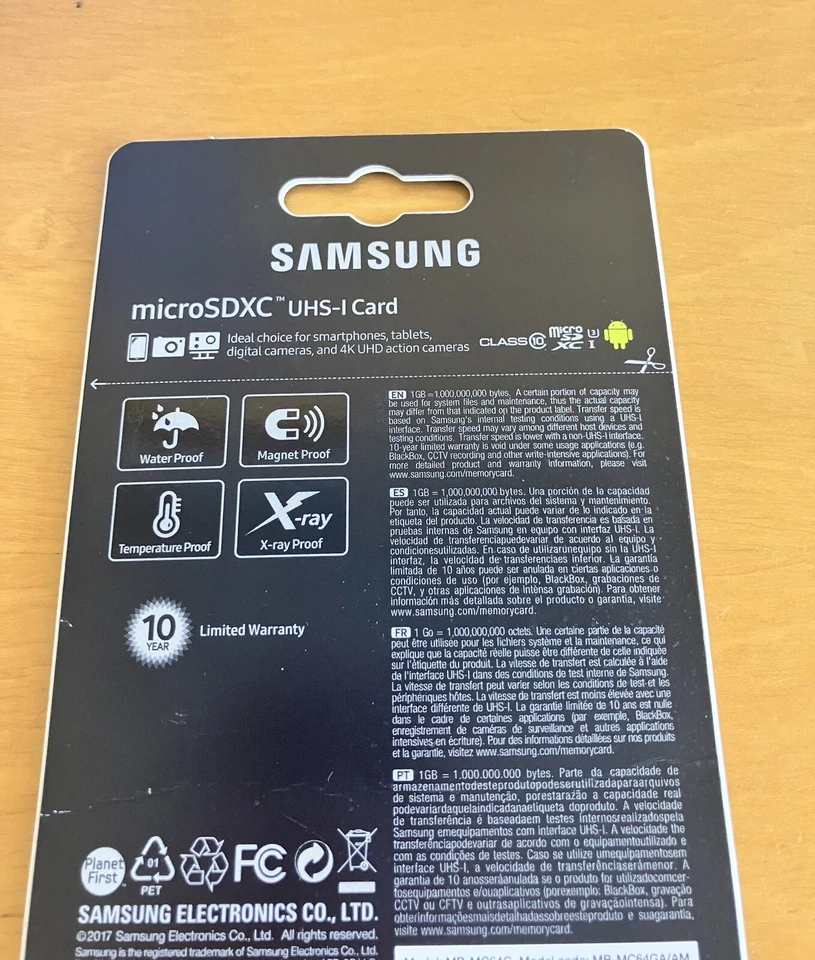 Samsung 64GB MicroSDXC EVO Plus Memory Card w. SD adapter sealed New - Image 2 of 2