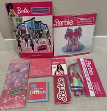 New Barbie Malibu Party Centerpiece Table Decor Banner Napkins Sash Tablecloth