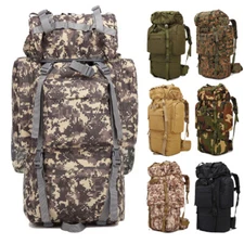 65L Tactical Backpack with Internal Frame Waterproof Rucksack for Camping Hiking
