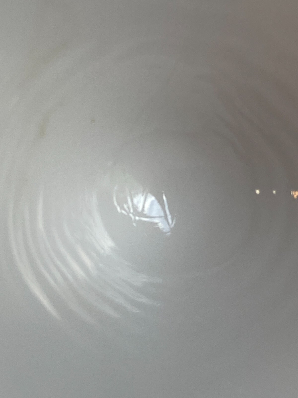 WESTMORELAND White Milk Glass Juice Pitcher Paneled Grapevine Footed VINTAGE