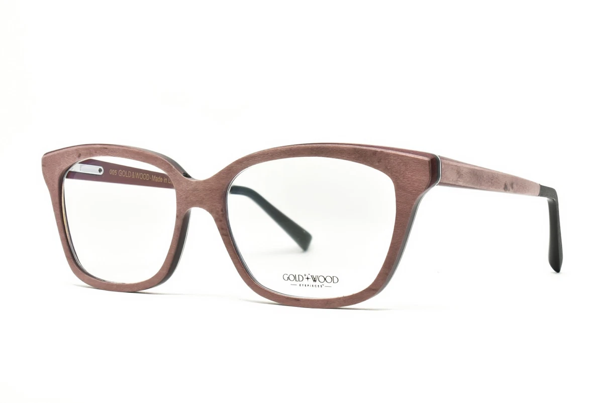 Gold and wood best sale eyeglasses