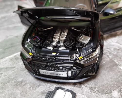 para KengFai PARA Audi 2021 para RS7 C8 # Sportback negro 1:18 modelo preconstruido - Imagen 6 de 10