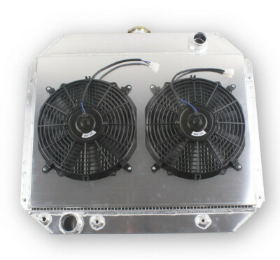 3 Row Aluminum Radiator+Shroud Fan For 66-79 Ford F100 F150 F250 F350 Bronco V8