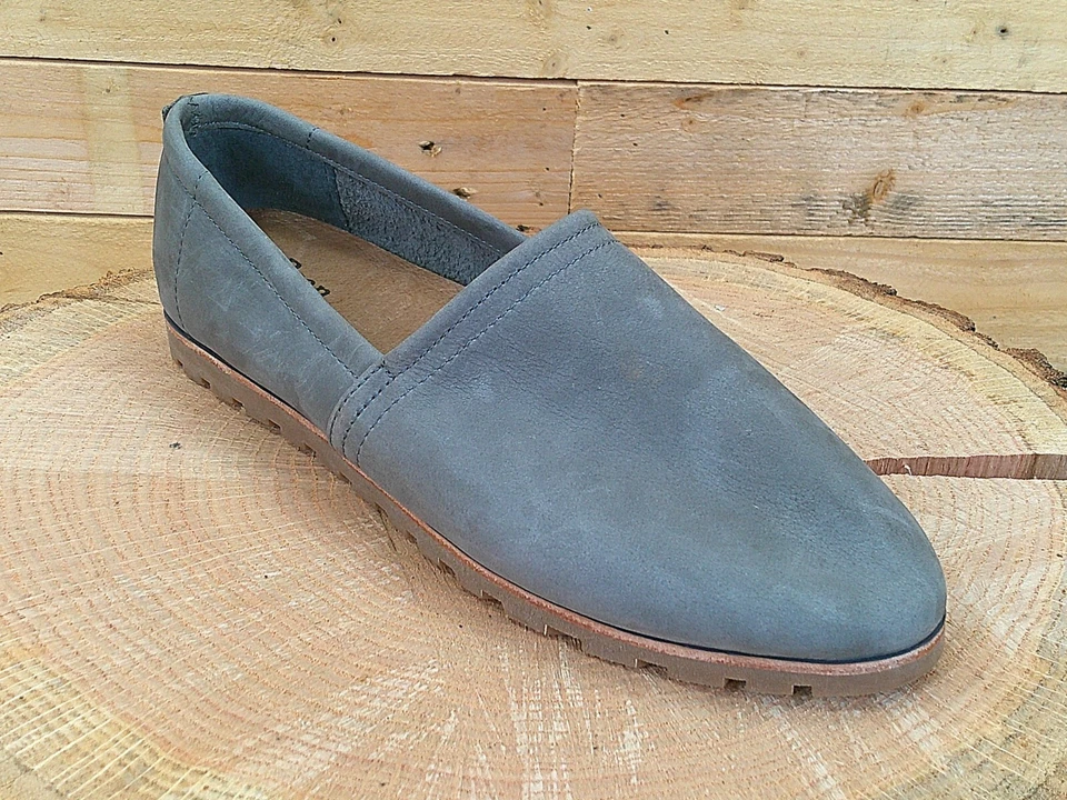 L.L. Bean Lakewashed Suede Leather Slip On Loafer Flat Shoes Womens10 Grey CLEAN - Image 3 of 4