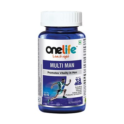 Onelife Multi Man Multivitamin for Men With Vitamin C,Immunity & Vitality-60 Tab