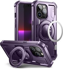 Dexnor iPhone 13 Pro Case MagSafe Compatible Purple with MagSafe Kickstand