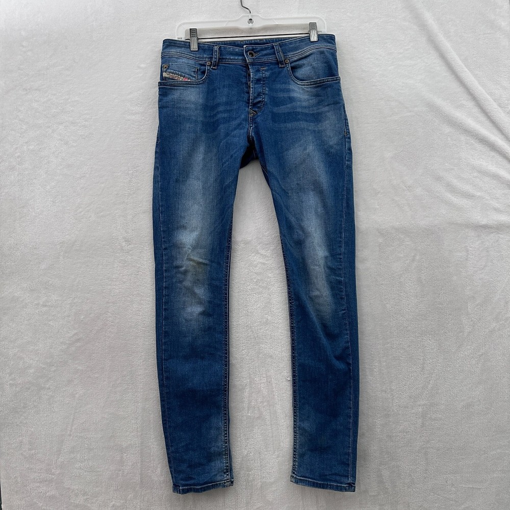 Diesel Jeans Mens 29x30 (31x29) Blue Sleenker Slim Skinny Stretch 0670K
