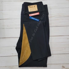 Tailored Sportsman Light Weight Technical Breeches Clarino Patch - Black/Tan