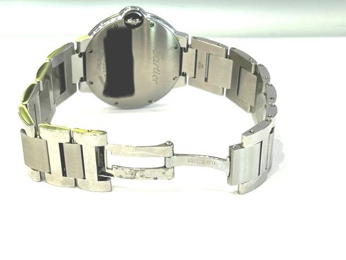 Cartier Stainless Steel Ballon Bleu Watch 36MM Factory Diamond Bezel W4BB0024 | eBay