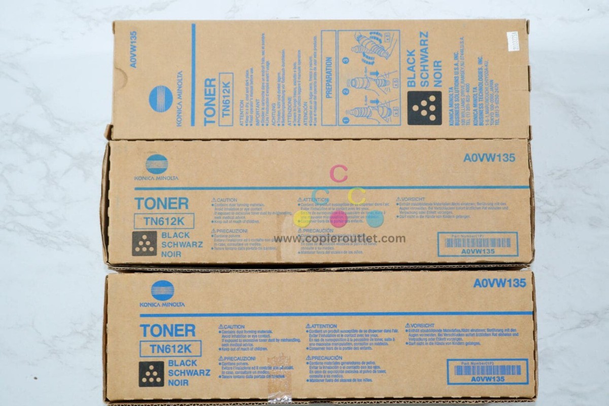 Konica Minolta Original A0VW150 / TN612K Toner Black Bizhub Pro C