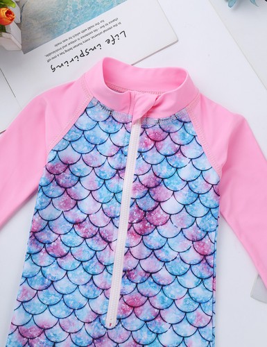 Kids Boys Girls Full Body Swimwear Rash Guard UV Protection Swimming Swimsuit - 第 36/54 張圖片