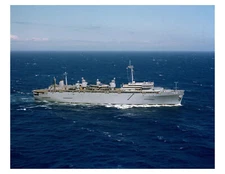 1984 US Navy Ship USS Shenandoah (AD-44) 8x10 Photo On 8.5" x 11"