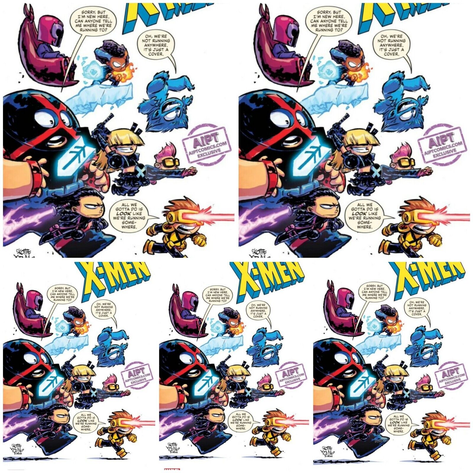 5 Pack X-Men #1 J. Scottie Young Variant PRESALE 7/10 Marvel Comics 2024