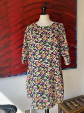 DOTTI  Floral Mini Dress size 12-14 70s Vintage Inspired Half Sleeve