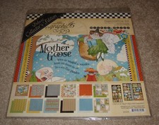 Graphic 45 Deluxe Collector's 12x12 Scrapbook Kit Mother Goose NIP