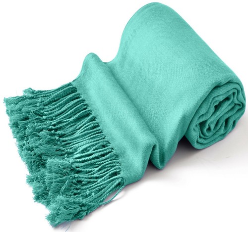 CJ Apparel Cian Color Sólido Diseño Chal Segundos Bufanda Envoltura Estola Pashmina *NUEVO* - Imagen 12 de 12