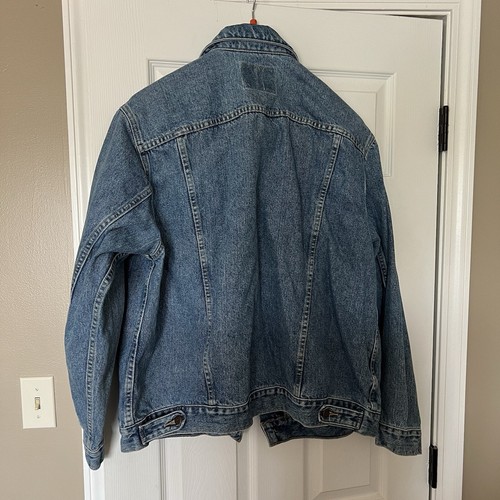 Vintage CLUB ROOM Charter Club Mens L Button Up Jean Jacket - Picture 2 of 12