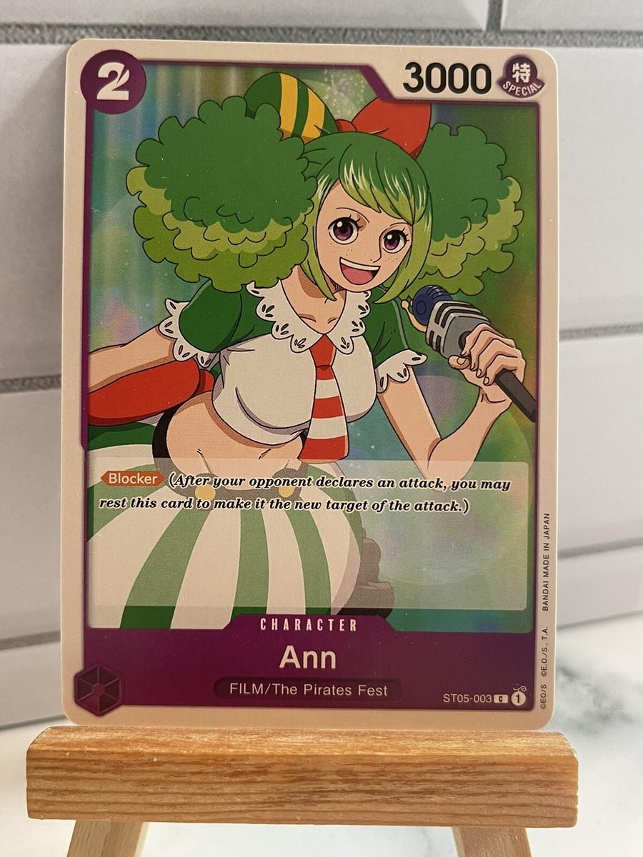 アンナ専用　ONE PIECE Ann - ST05-003 - NM - One Piece TCG | eBay