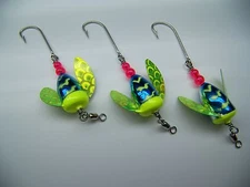 SPIN N GLO LURE LOT  3 SPINNER TROUT SALMON STEELHEAD ALASKA AUSTRALIA WORDEN'S