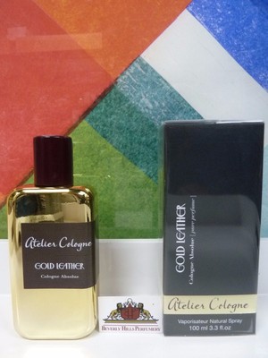 gold leather cologne