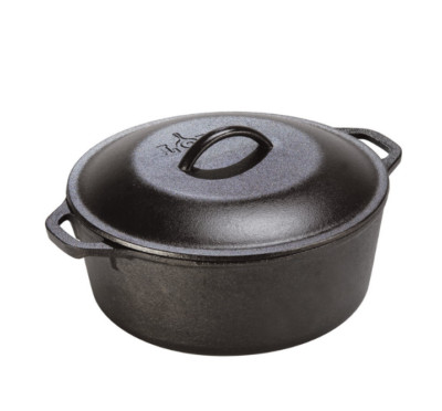 Lodge Cast Iron 5 Quart Seasoned Dutch Oven
